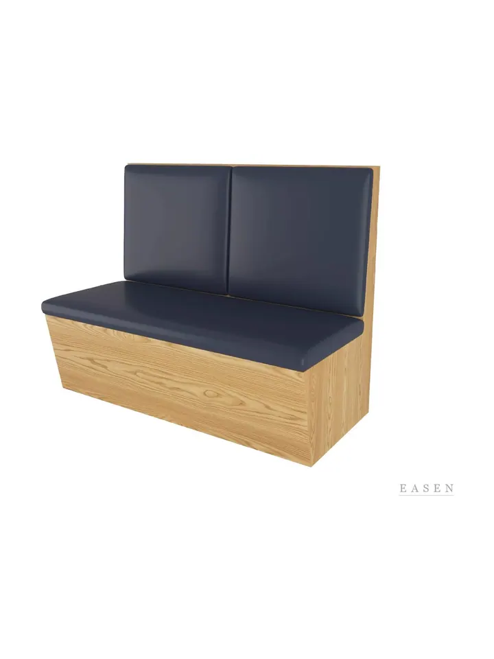 Light-Wood Box Leather Booth — 3