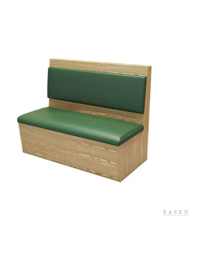 Light-Wood Box Leather Booth — 4