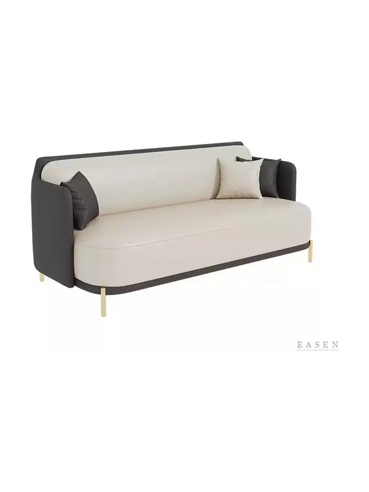 Compact Rounded-Arm Sofa — 3