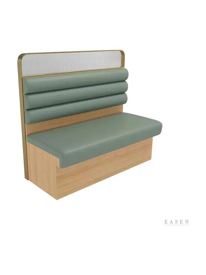 Horizontal-Tufted Mesh-Top Booth — Restaurant Booth seating