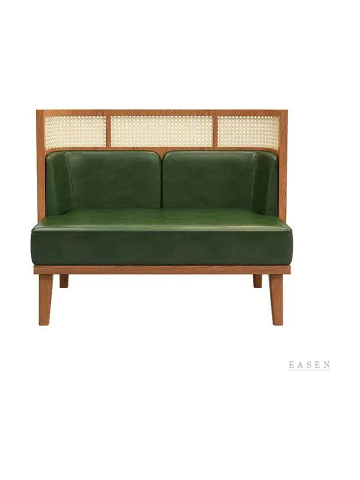 Cane-Top Wood-Frame Booth — Restaurant Booth seating
