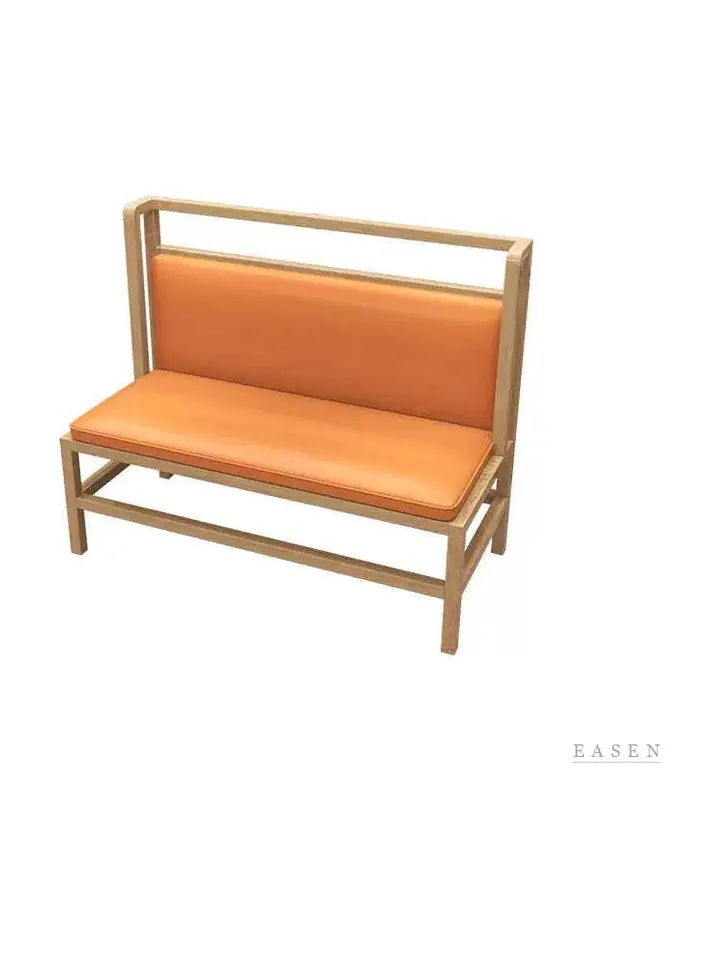 Open-Frame Orange Booth — Restaurant Booth seating