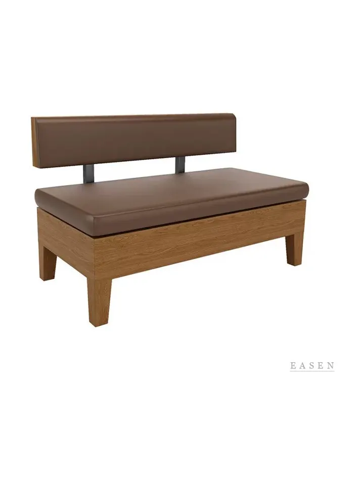 Slab-Back Wood-Box Booth — Restaurant Booth seating