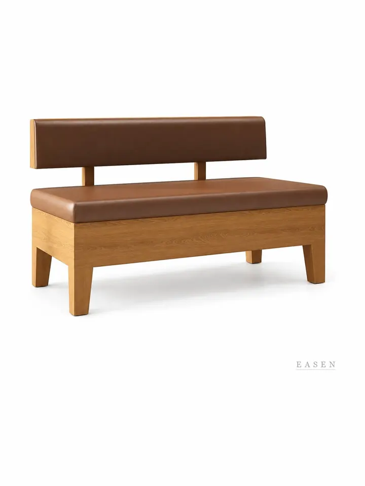 Slab-Back Wood-Box Booth — 4