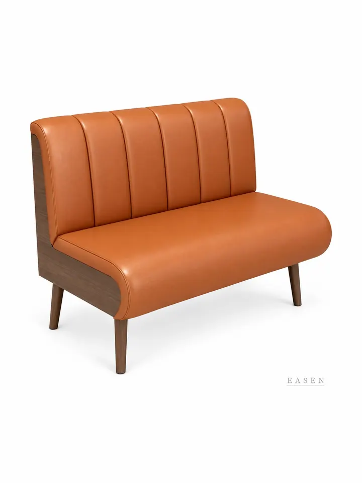 Waterfall-Seat Channel Booth — Restaurant Booth seating