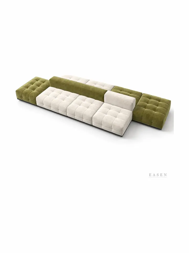 Tufted Modular Island Sofa — Restaurant Booth seating