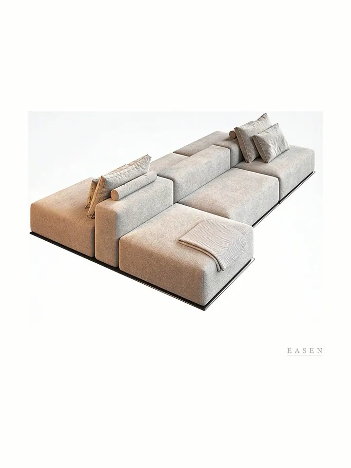 L-Shaped Platform Island Sofa — Restaurant Booth seating