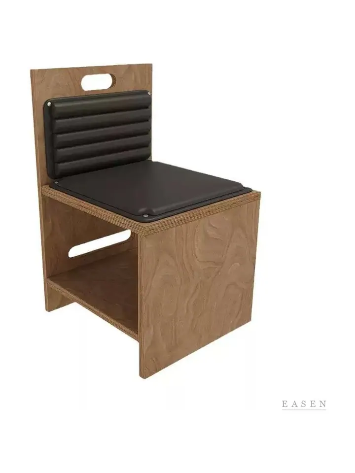 Handle-Cutout Single Booth Chair — Restaurant Chair