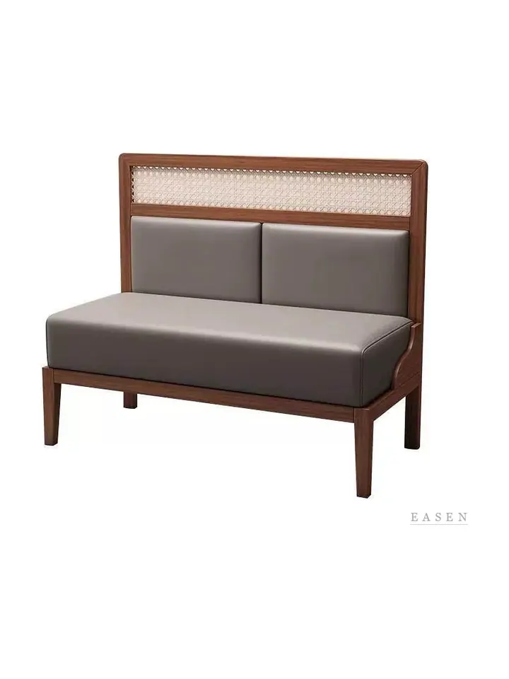 Two-Cushion Cane-Top Booth — Restaurant Booth seating