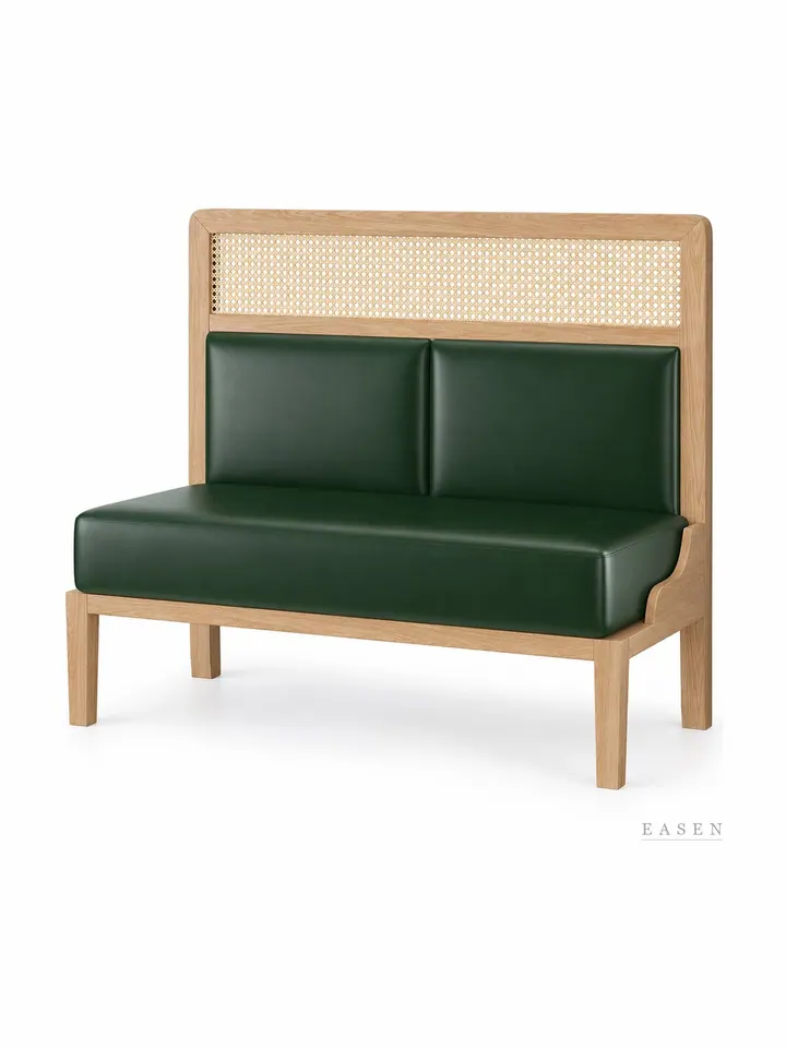Two-Cushion Cane-Top Booth — 4