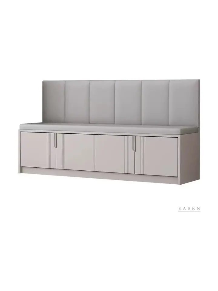 Panel-Back Storage Bench — Café Chair
