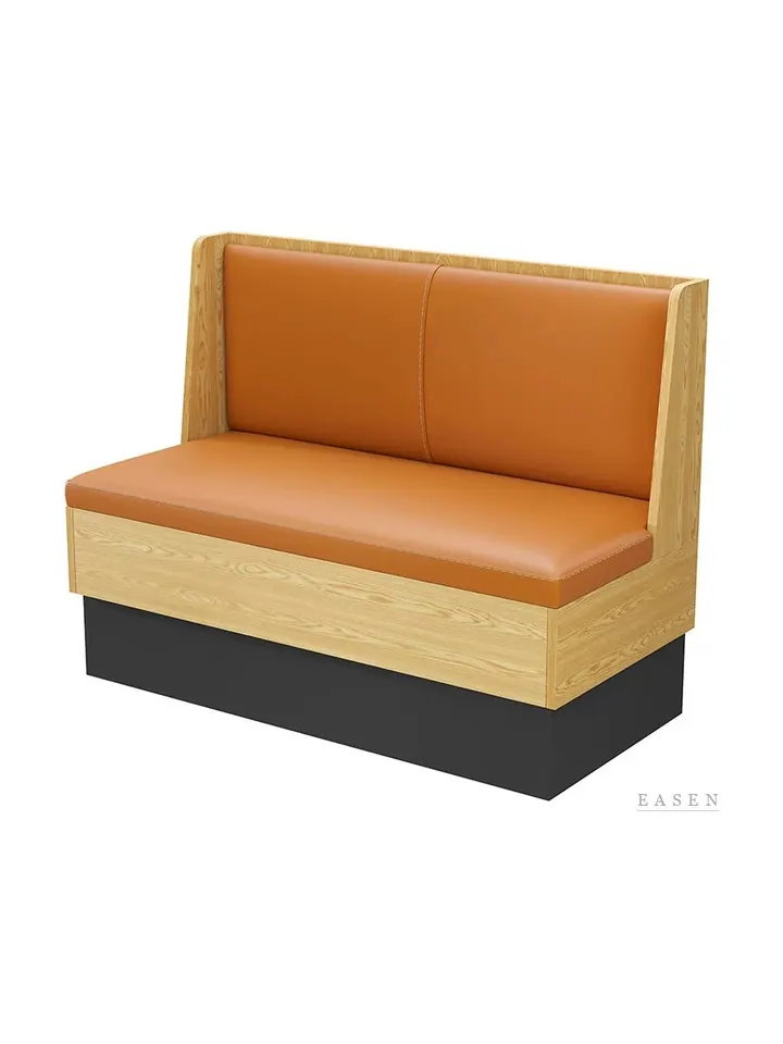Black-Plinth Two-Panel Booth — Restaurant Booth seating