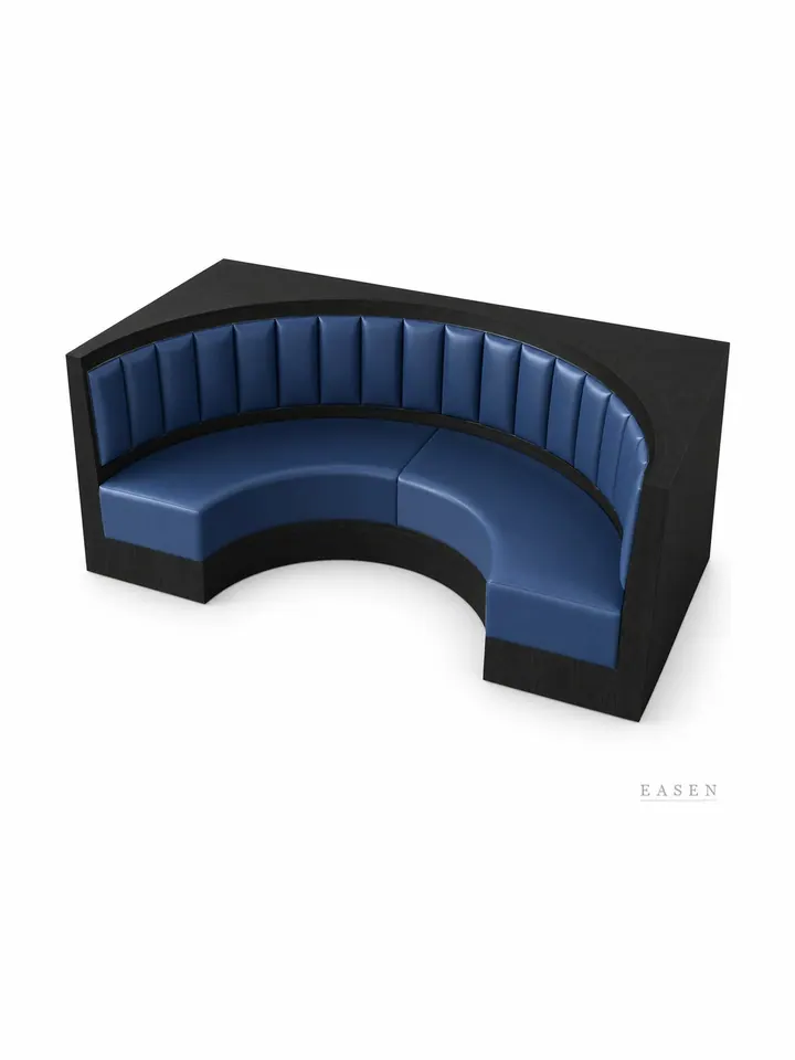 Faceted-Shell Curved Banquette — Restaurant Booth seating