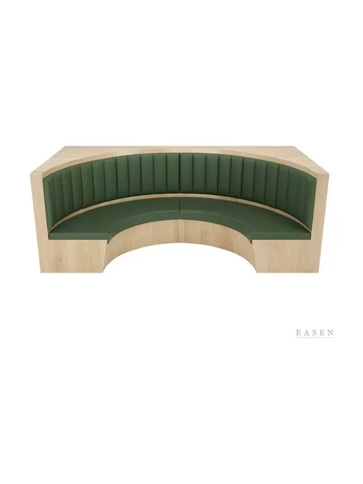Faceted-Shell Curved Banquette — 3