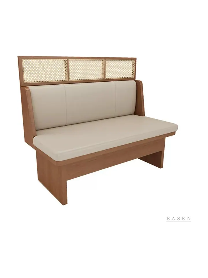 Three-Panel Cane-Top Booth — Restaurant Booth seating