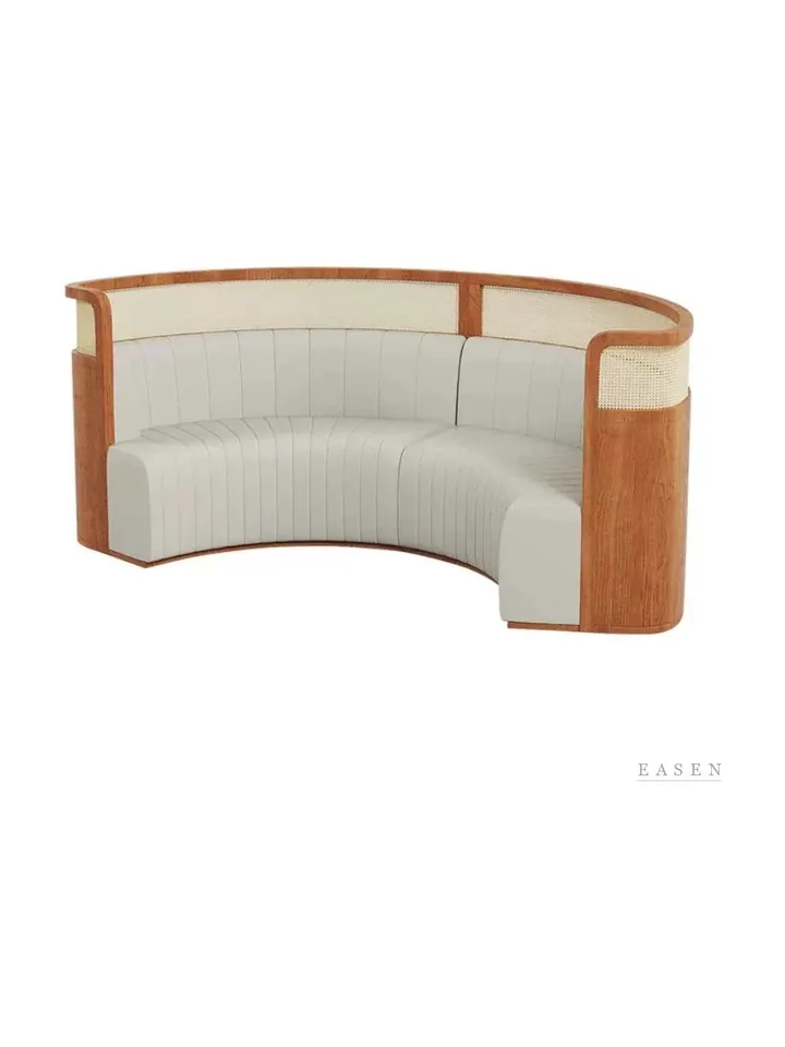Semicircular Cane-Top Banquette — Restaurant Booth seating