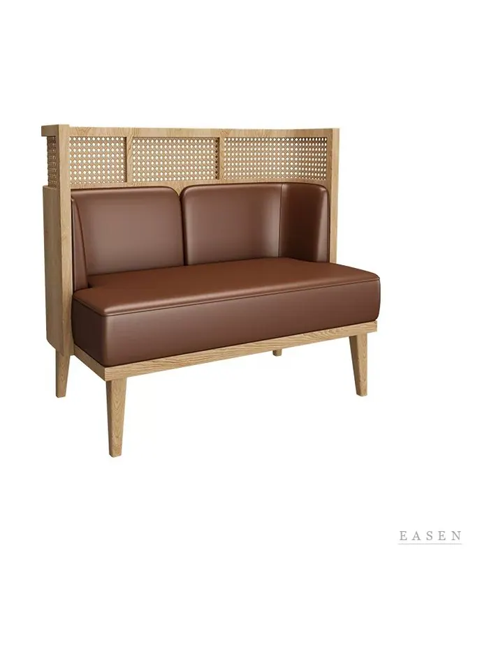 Triple Cane-Top Cushion Booth — Restaurant Booth seating