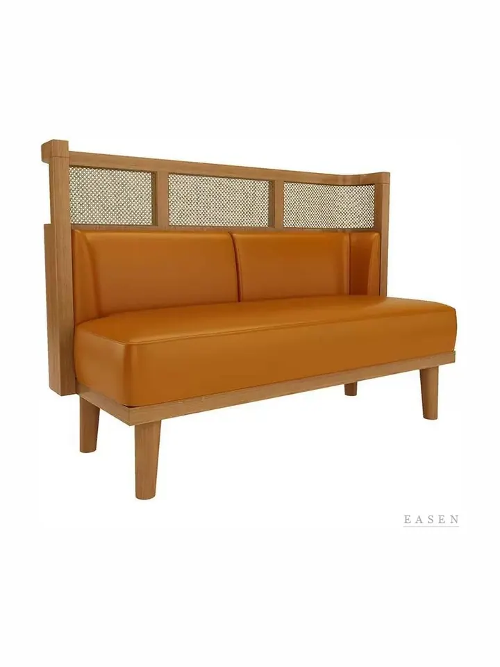 Triple Cane-Top Cushion Booth — 3