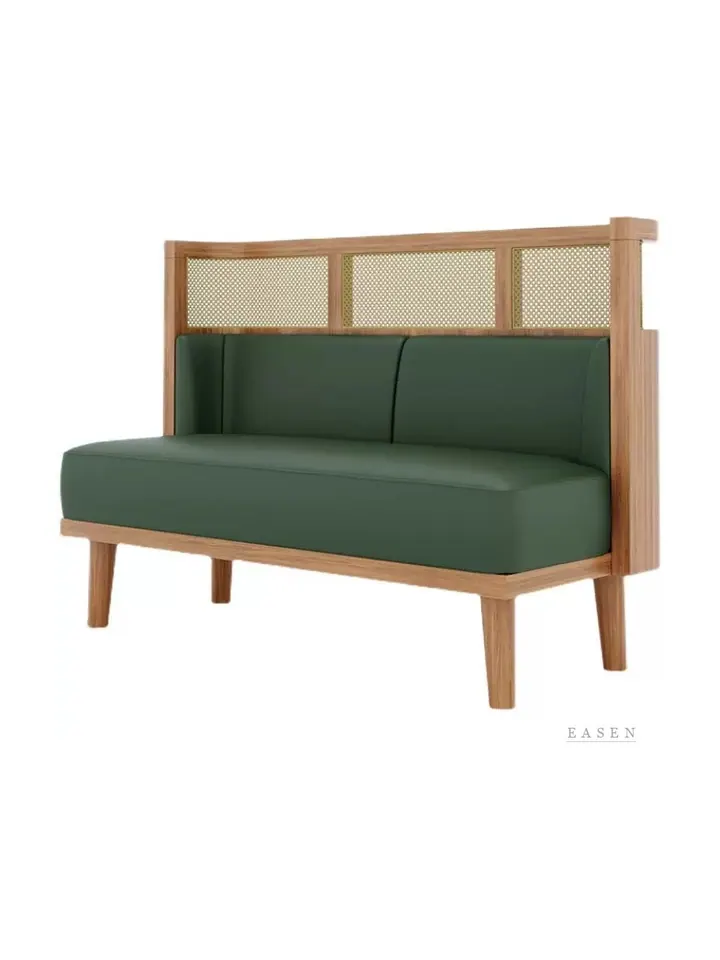 Triple Cane-Top Cushion Booth — 4
