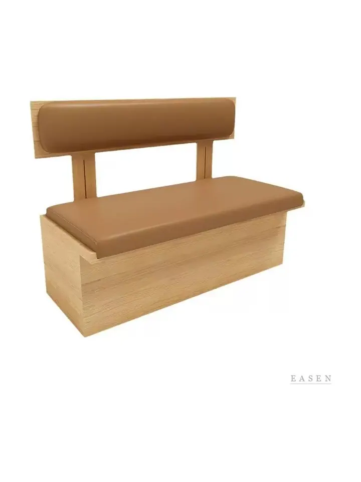 Twin-Post Low-Back Box Booth — Restaurant Booth seating