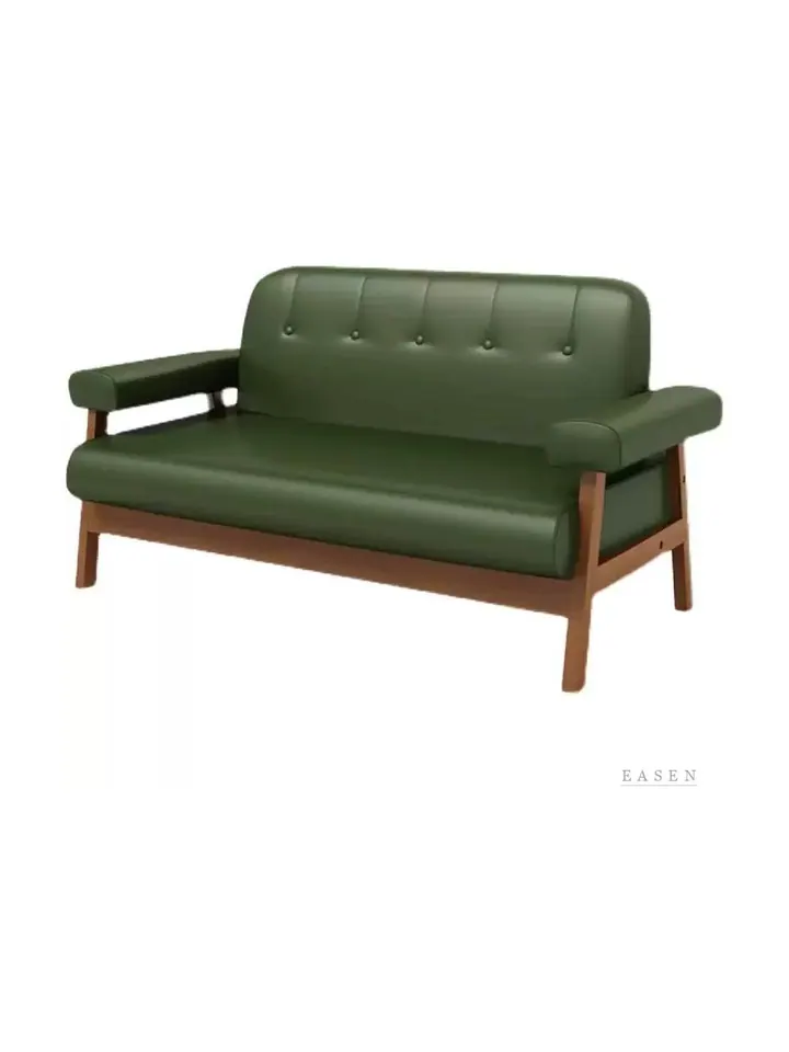 Five-Button Wood-Frame Sofa — Restaurant Booth seating