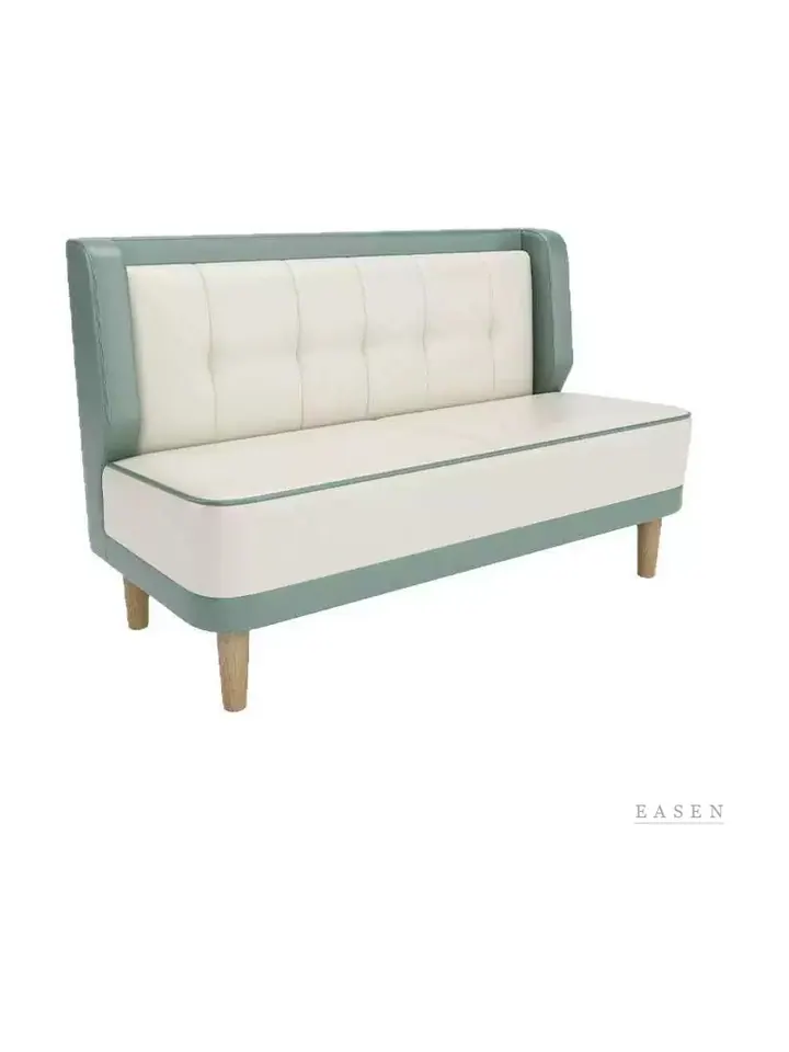Sage-Trim Tufted Booth — Restaurant Booth seating