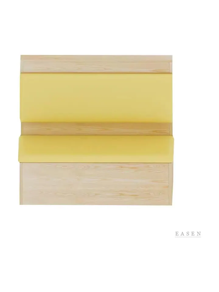 Yellow Light-Wood Box Booth — Restaurant Booth seating