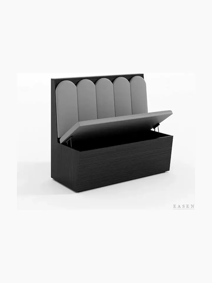 Scalloped-Arch Lift-Lid Booth — Restaurant Booth seating