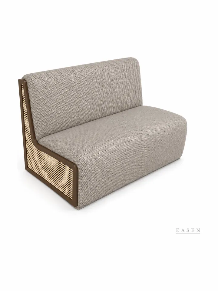 Cane-Side Low Modular Sofa — Restaurant Booth seating