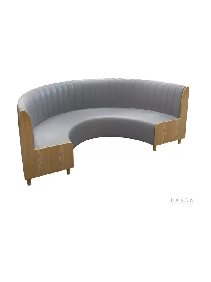 Bentwood-End Curved Booth — Restaurant Booth seating
