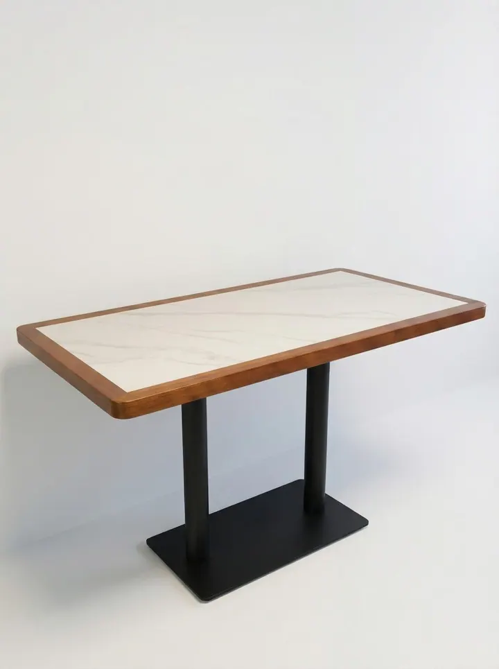 Carrara Marble Dining Table — المطاعم طاولة
